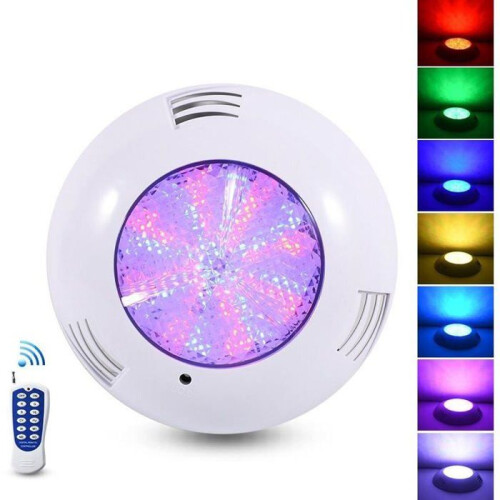 Projecteur piscine LED - YYV - 35W - RGB Dimmable - Télécommande - IP68 étanche