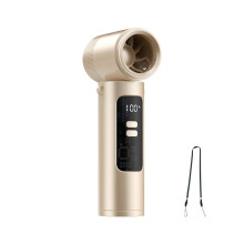 Ventilateur Portable Haute Vitesse, Rechargeable, Sans Pales, à Turbine, pour la Maison, L'Intérieur, L'Extérieur, les Voyages et le Camping C