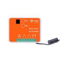 Tuya Multi Frequency 300 to 868mhz Universal Two Channels Multi Receiver for Fixed Code and Rolling Code Controls