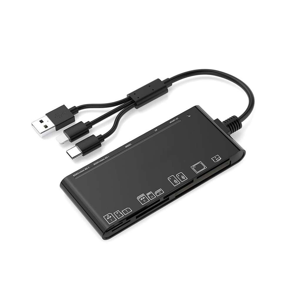 Cf/2Xsd/2Xtf/Ms/Xd Multi-Card Reader Multi-Function Card Reader With Simultaneous Reading For Windows Linux Os 6031035627881