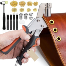 Ösenwerkzeugset, 1/2 Zoll, 1/4 Zoll, 6/19 Zoll, 3/8 Zoll Ösen, Schwerlast-Ösenkit, für Stoff, Leder, Gürtel, Schuhe, Kleidung