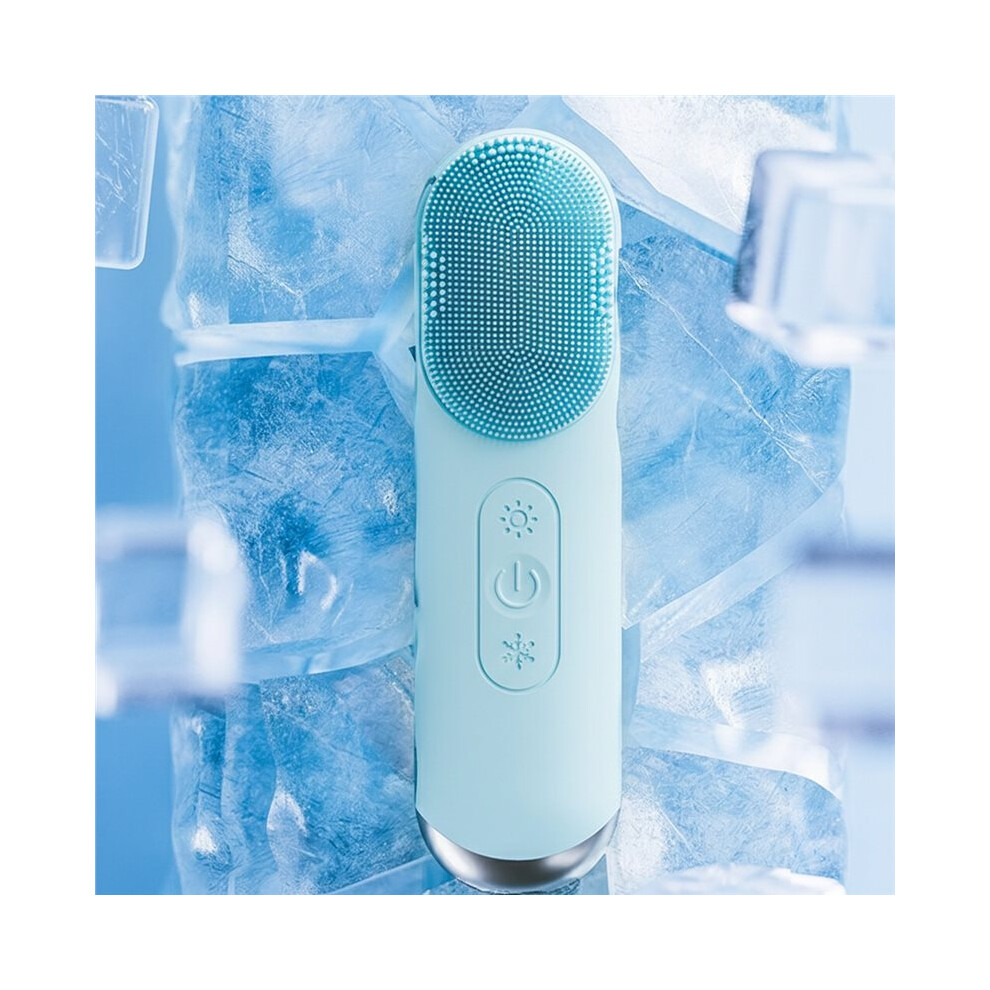Facial Cleansing Brush,Silicone Face Scrubber,Electric Face Brushes for Cleansing with Vibration,Hot and Cold Modes,Face