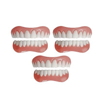 3Pcs Denture Resin Kit - Soft Kit Teeth Upper and Lower Set - Resin Liners Soft Denture Kit - Easy Use