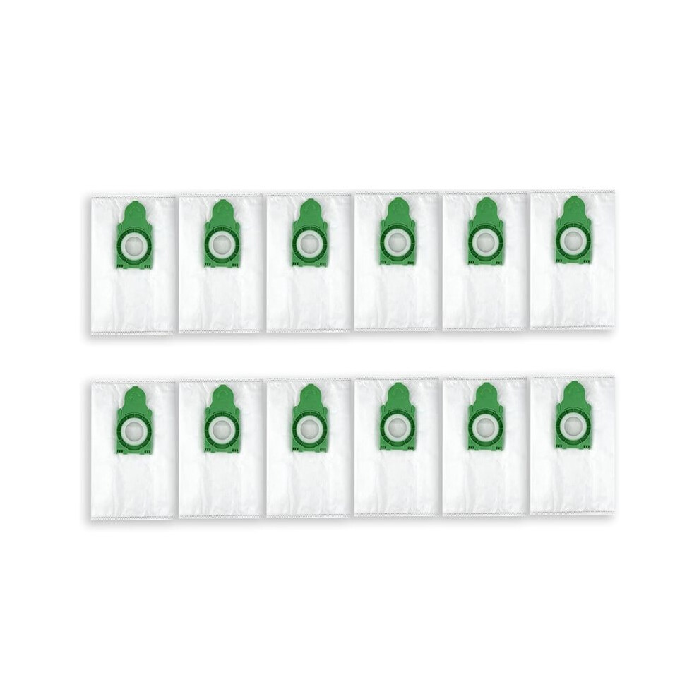 12Pack 8300ER Vacuum Dust Bags for SEBO Airbelt E Series (E1, E2,E3) Canister Vacuums, 8300AM Filter Bags