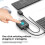 USB Printer Sharer 2-in 2-Out Printer Sharing Device USB Splitter Hub Converter for Keyboard Mouse USB Drive 4