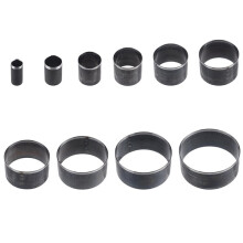 10-Teiliges Set Runder Lochstanzen Aus Hochkohlenstoffhaltigem Stahl für DIY-Bastelarbeiten mit Leder, EVA-Schaumstoff, Faserplatten und Ton