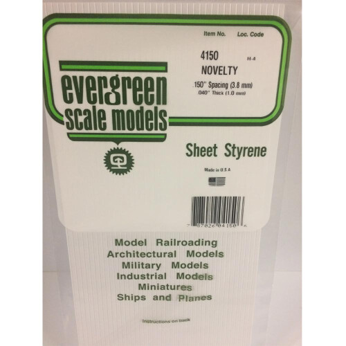Evergreen Evergreen 4150 - 0.150" Polystyrene Siding Sheet 6" x 12"