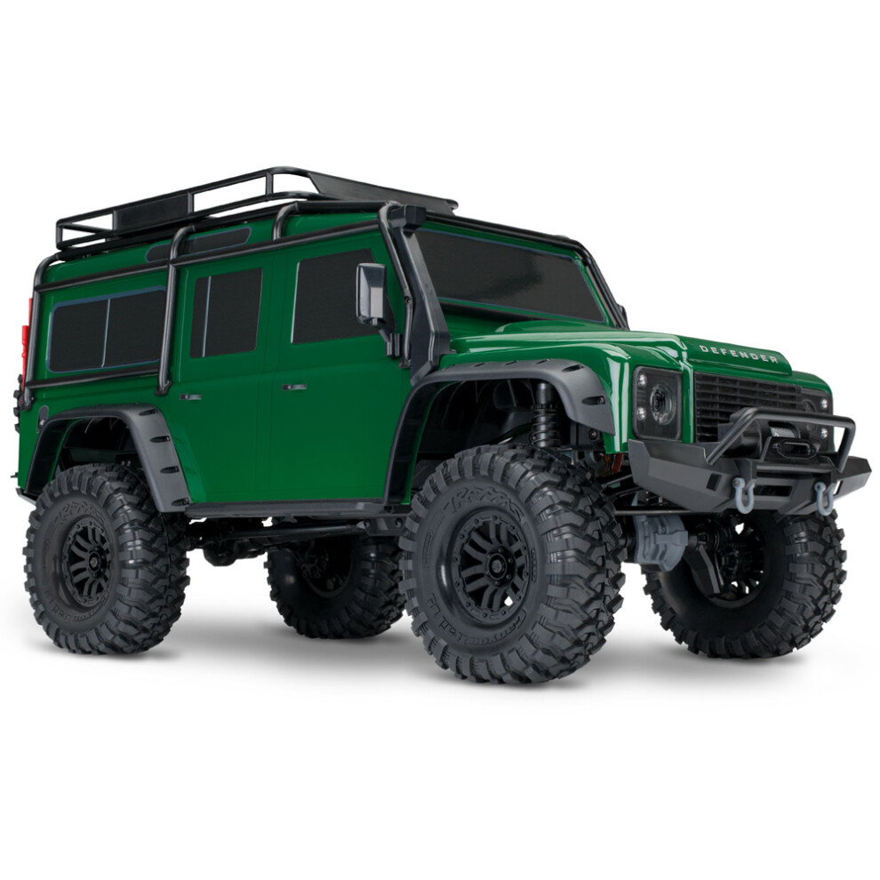 Photos - Parts for Drones & RC models Traxxas TRX-4 Land Rover Defender 4X4 RTR Clipless 1:10 Trail Crawler - Green 