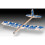Revell Revell 24328 Flying Action Balsa Birds Glider - Blue 1
