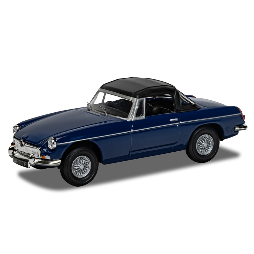 Corgi Va10713 Mgb Roadster, Mineral 1:43 Diecast Model Blue