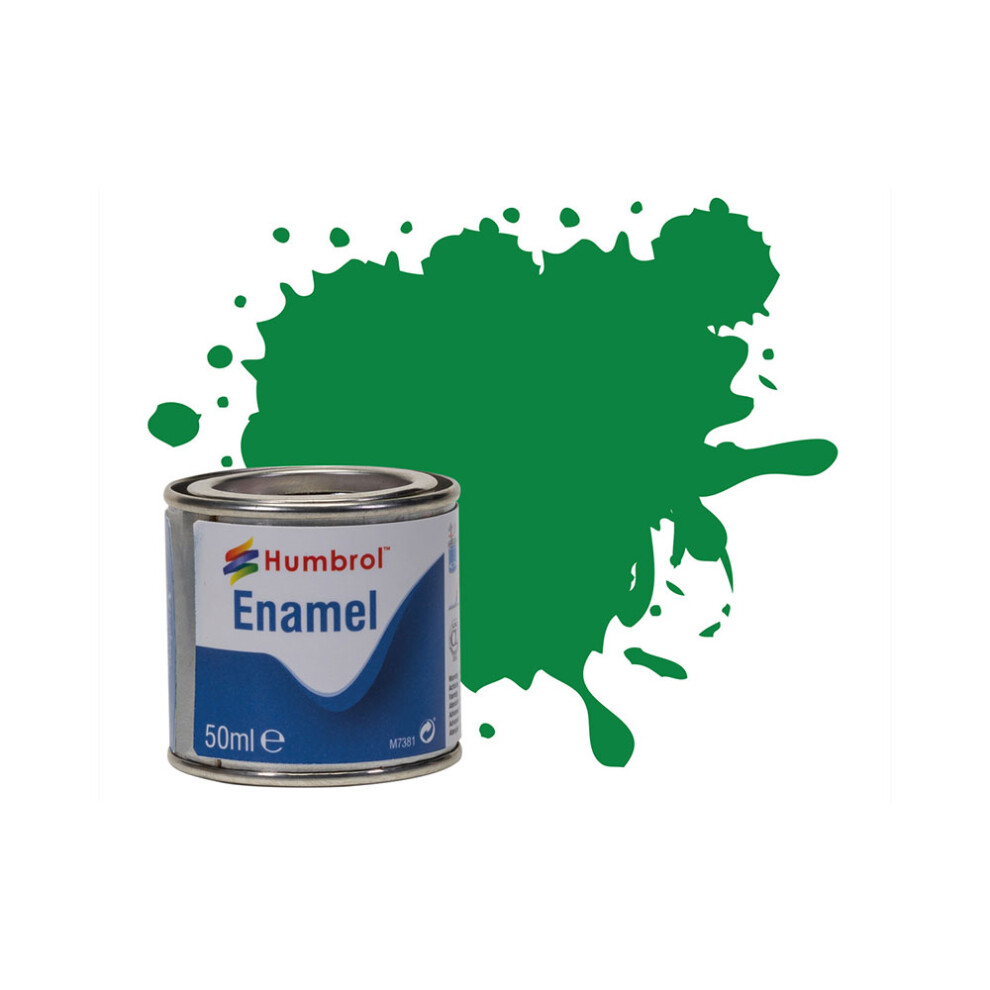 Humbrol 50Ml Enamel Paint Tinlet - No 2 Emerald Gloss Model Kit Paint