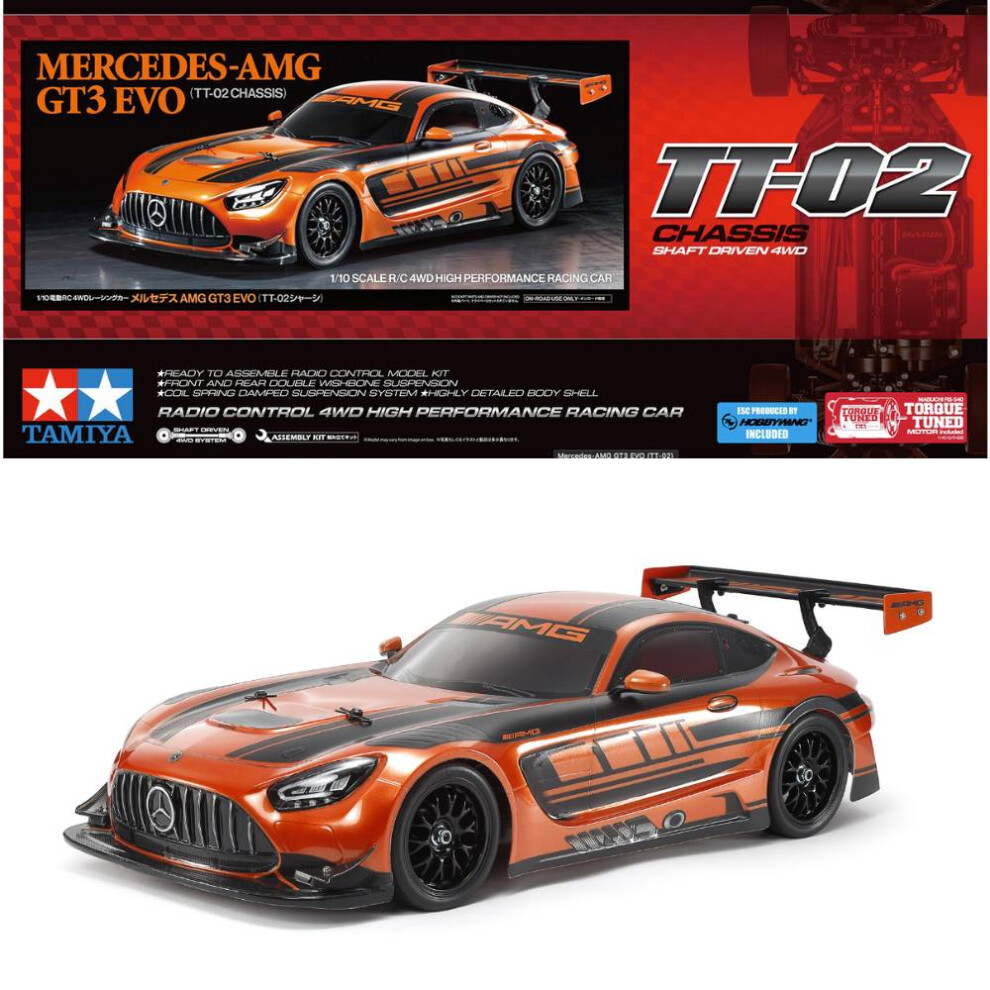 Tamiya 58750 Mercedes Amg Gt3 Evo Tt-02 1:10 Rc Assembly Car Kit