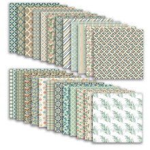 Papier Scrapbooking Début de Printemps, 24 Feuilles 30,5 X 30,5 cm, Recto-Verso, Motifs Floraux et Botaniques