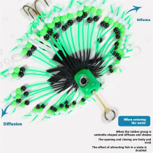 100g Weight Cronk Tairubber Lure Rubber Material Artificial Bait Teaser Hooks Teaser Design Catfish Tackle