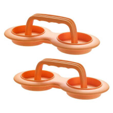 Burgerpresse Patty Maker Antihaft-Hamburgerpresse Set Burger Maker Fleisch Rindfleisch Gemüse Hamburgerform für Küche Orange