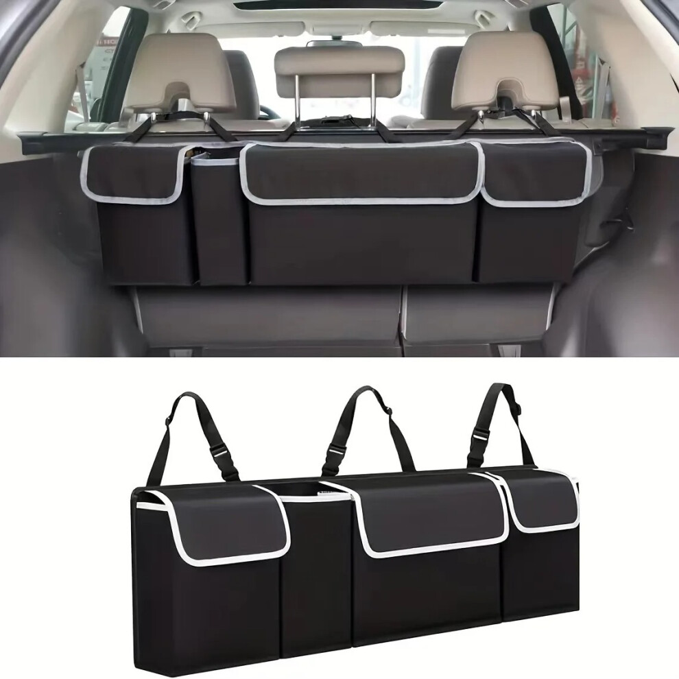 Versatile Oxford Cloth Car Trunk Storage Bag Rear Seat Back Hanging Vehicle Organizer Box For Automobile Interior 810095142192