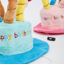 Schattige Huisdieren Hond Katten Verjaardagspetten Verstelbaar Kleurrijk Kaarsen Hond Hoed Puppy Katten Cosplay Kostuum Hoofddeksels Roze