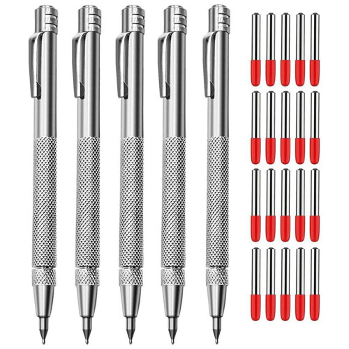5+20PCS Tungsten Carbide Metal Scribe Scriber Tool & Engraving Pen Set, No Need Sharpening