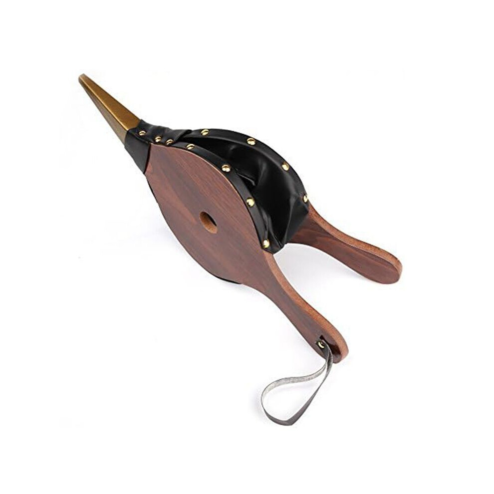 Vintage Hand Bellow Fireplace Blower Traditional Stove Fire Lighter Fan For Home Diy Fireside Acessories Dark/Brown 4713332061811