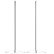 2 PièCes Acrylique Donut Stands Clair Bagels 5,9 Pouces Rond Support de Support Donut Dessert Stand Table pour NoëL FêTe D'Anniversaire de Mariage