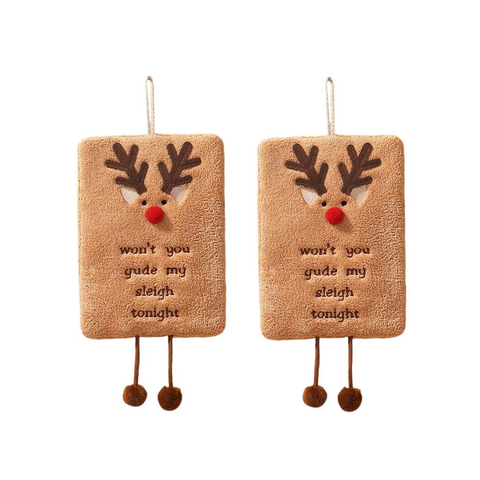 Coral Kitchen Towel Bathroom Towel Absorbent Cute Dry Towel Holiday Cartoon Wipe Towel Kitchen Dress