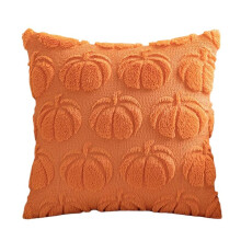 Autumn Light Luxury High-Grade Pumpkin Pillow Pillowcase Pumpkin Cushion Cover Living Room Sofa Decoration,Dark Orange