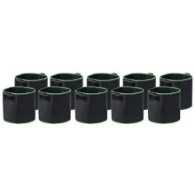 10-Pack 1 Gallon Grow Bags Heavy Duty Container Thickened Non Woven Fabric Plant Pots with Handles