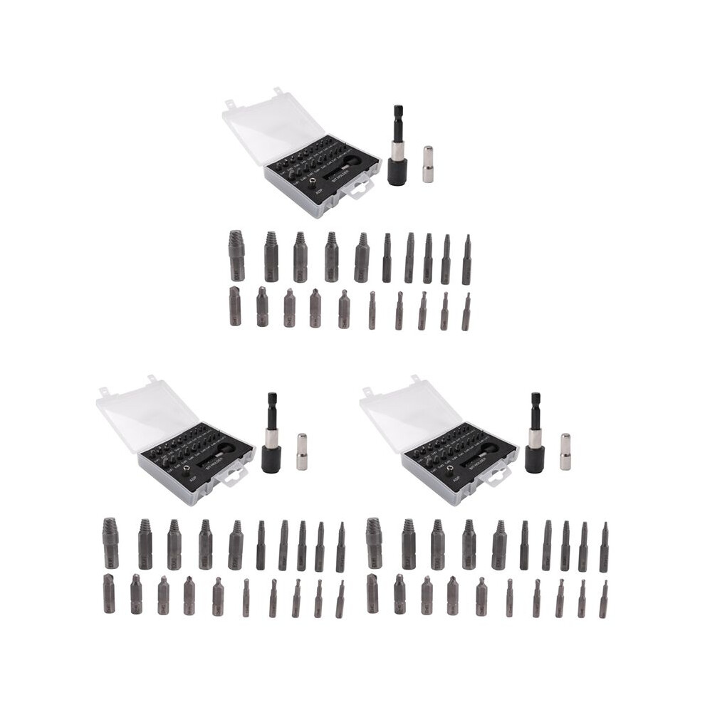 Damaged Screw Extractor Set,66 Pcs Stripped Screw Extractor Kit, Hss Broken Screw Remover Set With Bit & Socket Adapter 6032048575756