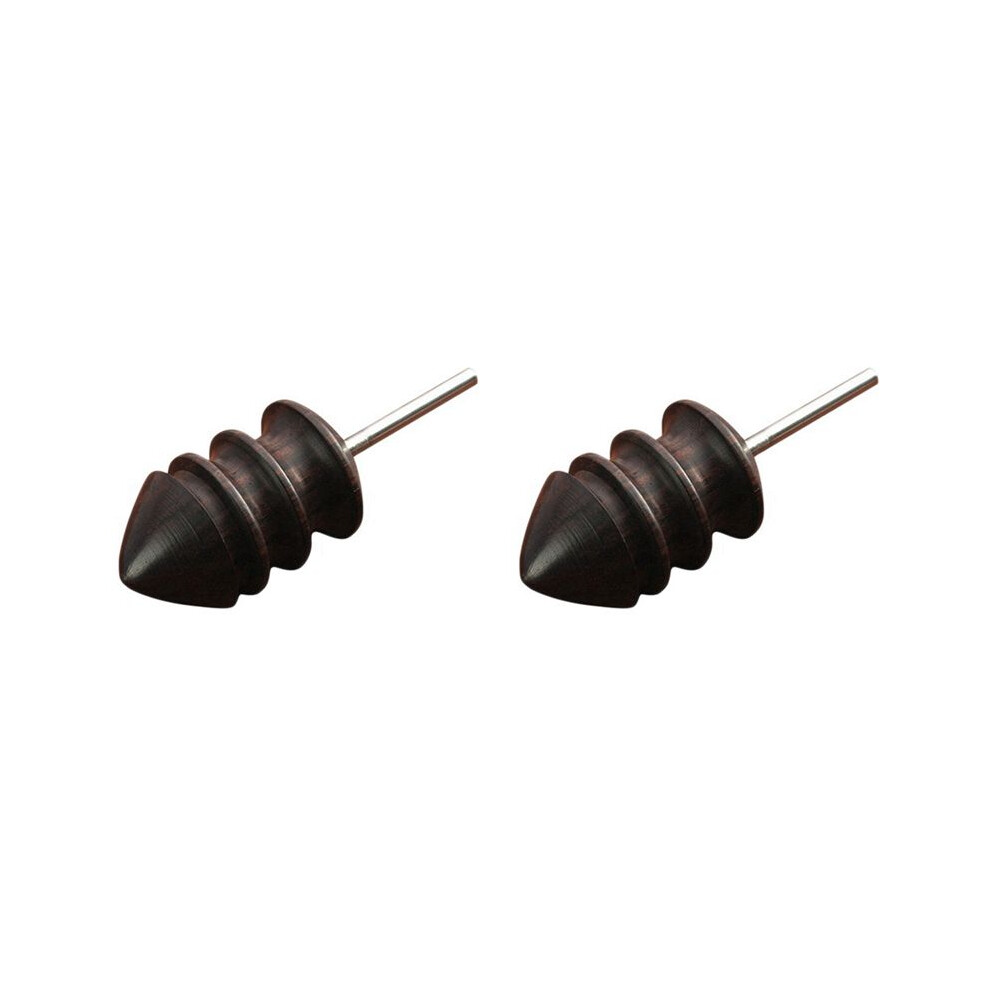 2X Leather Burnisher Bits Rotary Tool Pointed Tip Made Of Solid Tropical Sandalwood Create Smooth Clean Edges,65Mm 6031269038354