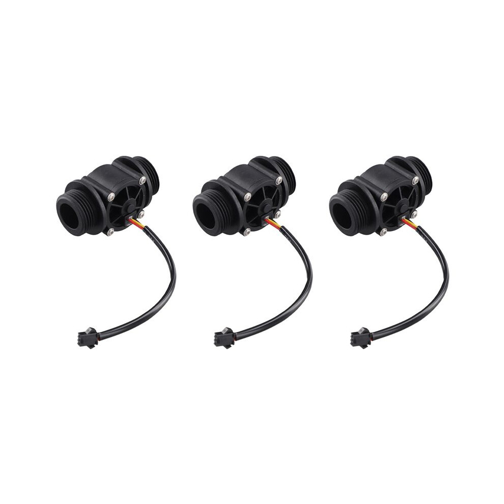 3X Dn25 Fs400a G1inch Water Flow Sensor Hall Flowmeter Meter Counter 2-60L/Min 1.75Mpa 4711943973011