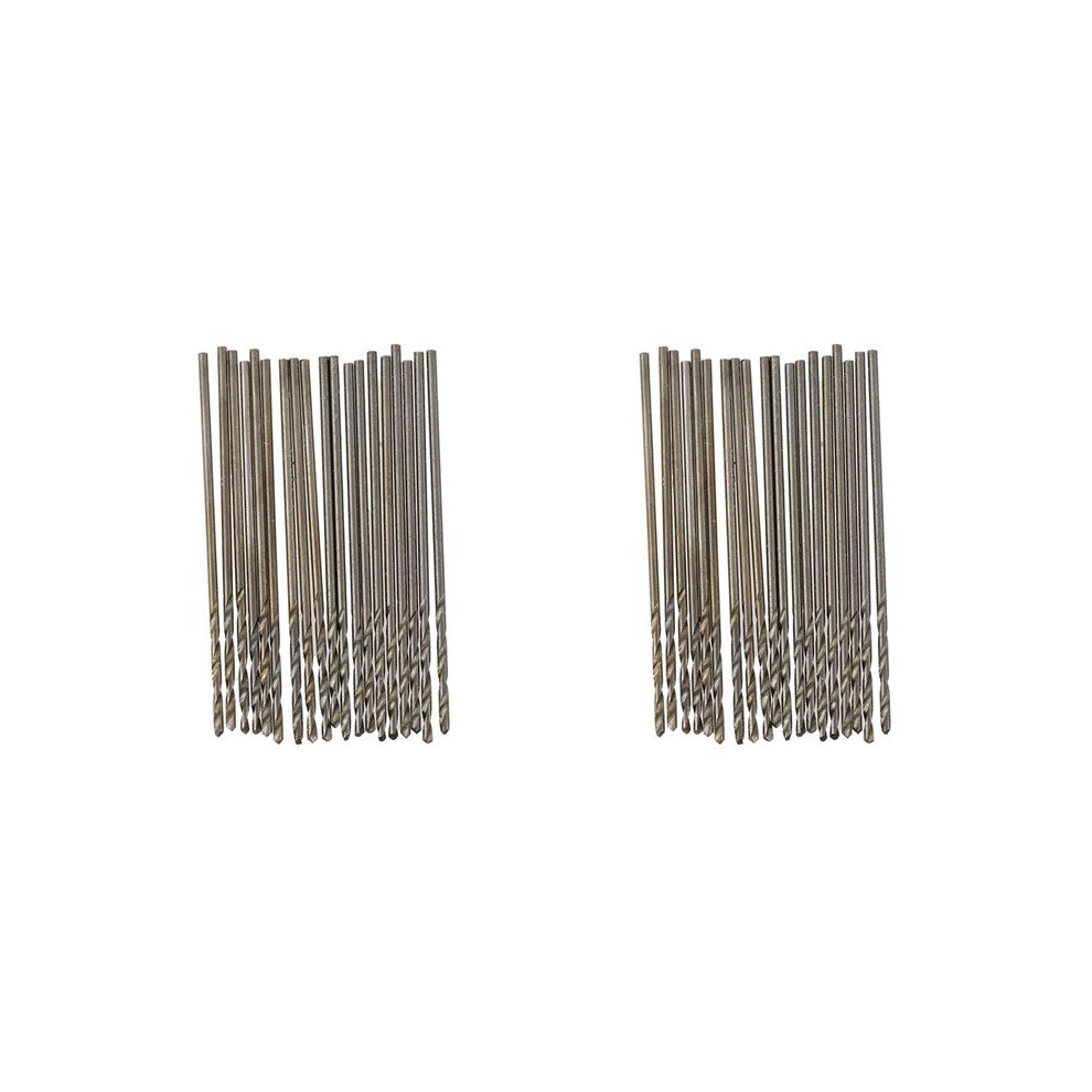 40 Pcs 30Mm Long 0.8Mm Dia Micro-Hss Twist Drill Bit 6031891309020