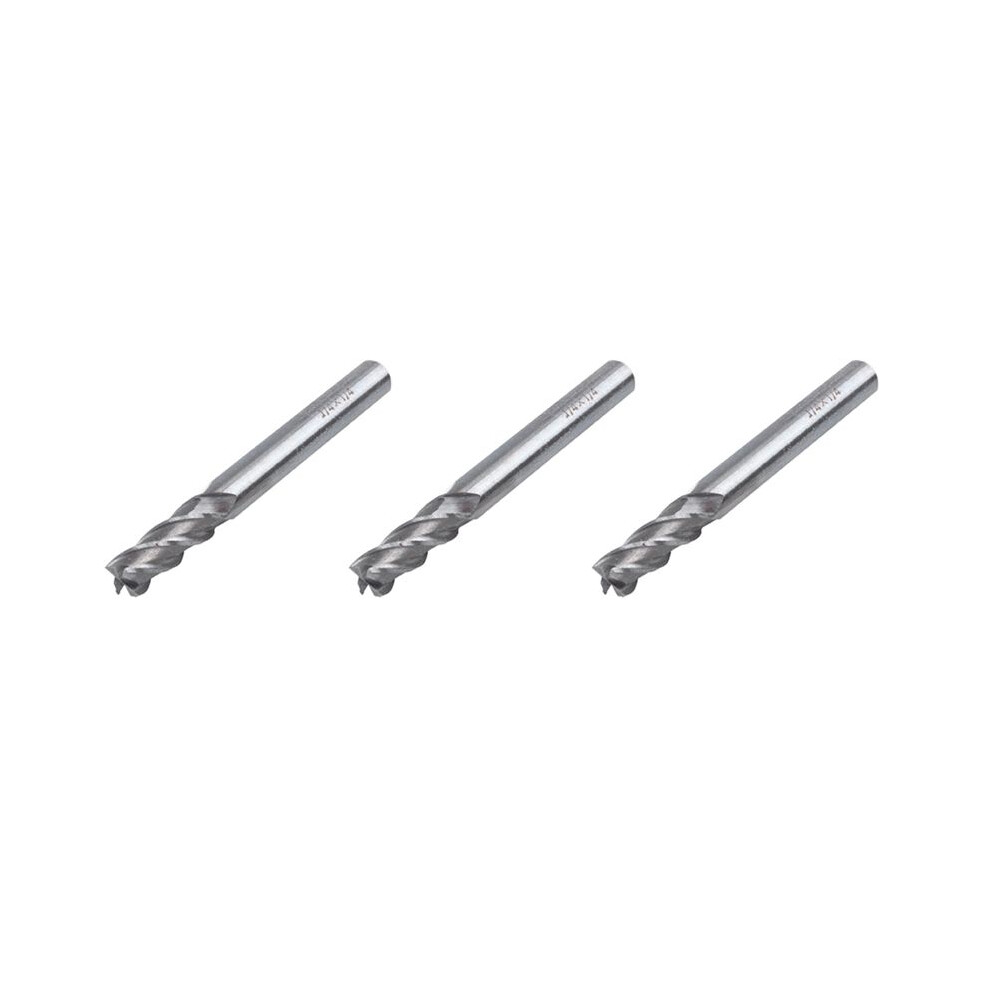 3X Swt Cutting Slotting End Mill Router Bit 4 Flute 1/4 Inch Shank 1/4 Inch Diameter 6033805496567