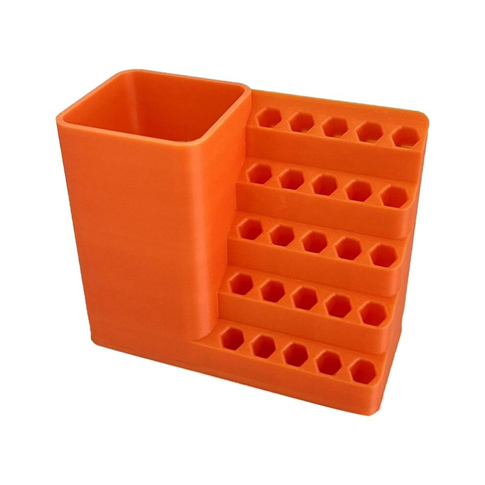 Screwdriver Bits Holder Storage Tool Box, Drill Bits Screw Bit Holders Storage Box, Toolbox With Power Drill Holder,A 6033968538524