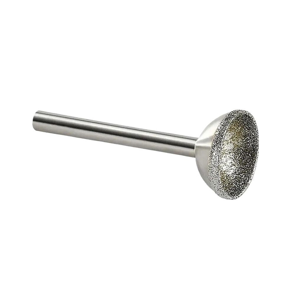 1Pcs Diamond Mounted Point 10-25Mm Spherical Concave For Jade Amber Stone Beeswax Grinding 6X25mm 6032043546867