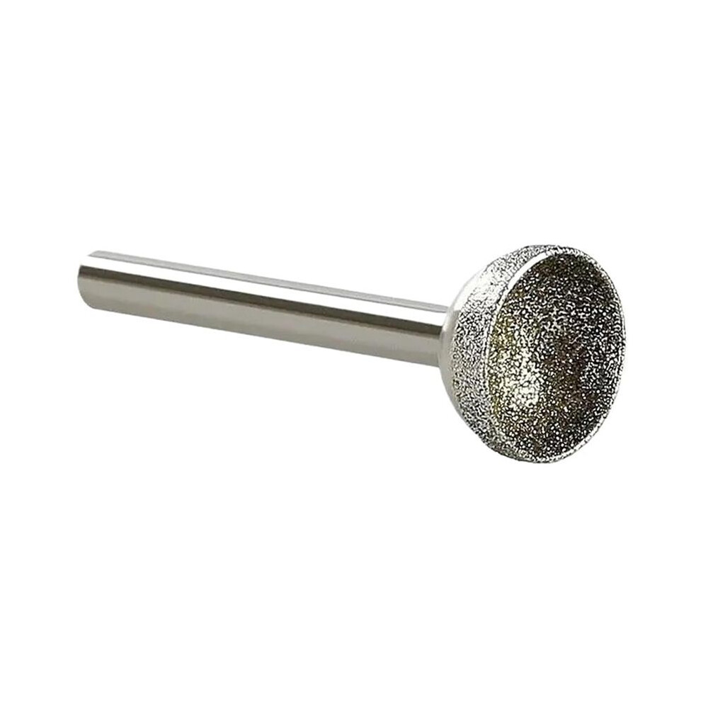 1Pcs Diamond Mounted Point 10-25Mm Spherical Concave For Jade Amber Stone Beeswax Grinding 6X20mm 6033805420296