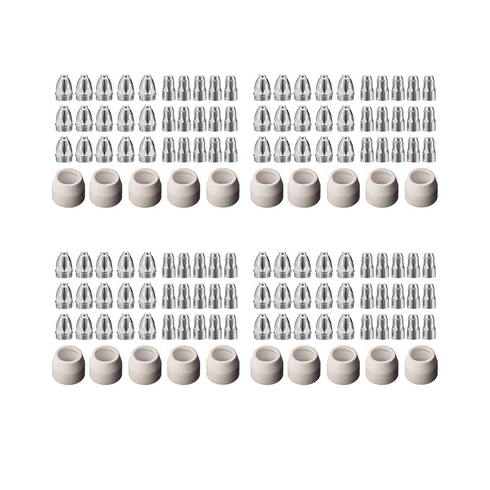 P80 Plasma Electrode Tip Nozzle 1.5 100Amp Plasma Cutting Torch Consumables Accessory 140Pcs 6033640705183