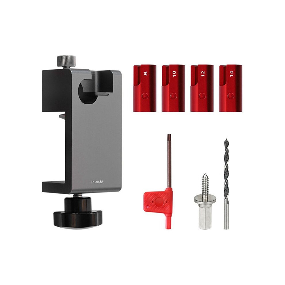 Dowel Maker Jig Tenon Dowel Plug Cutter W/Alloy Blade Adjustable Drill Guide Positioner For Wood Sticks Making,Metric 4713180528986