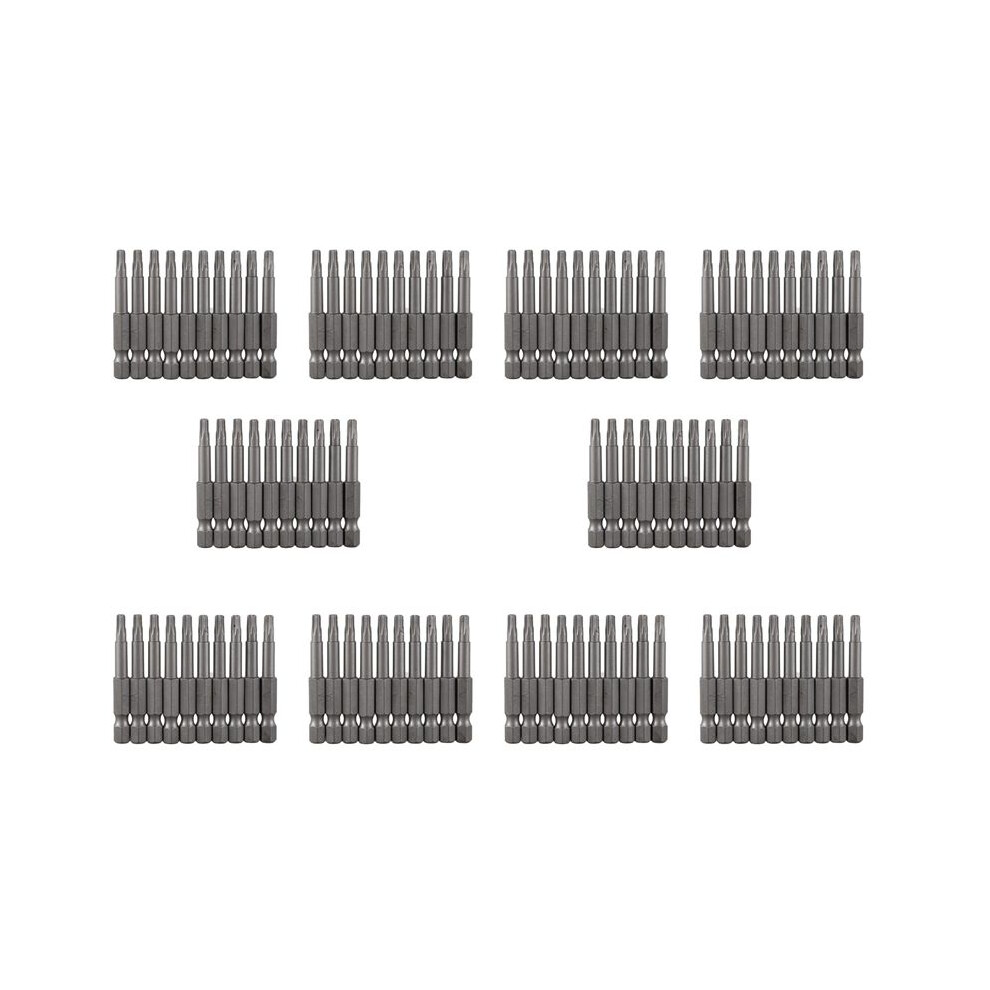 6.3Mm Hexagon Shank 4Mm T20 Magnetic Tip Torx Screwdriver Bits 100 Pcs 6031581607443