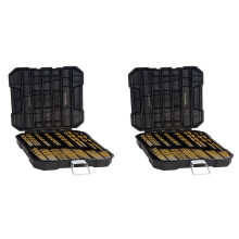 Titanium Metal Drill Bit Set for Steel, Wood, Plastic, Copper, Aluminum with Storage Case, 1/16inch-3/8inch, 198 Pcs