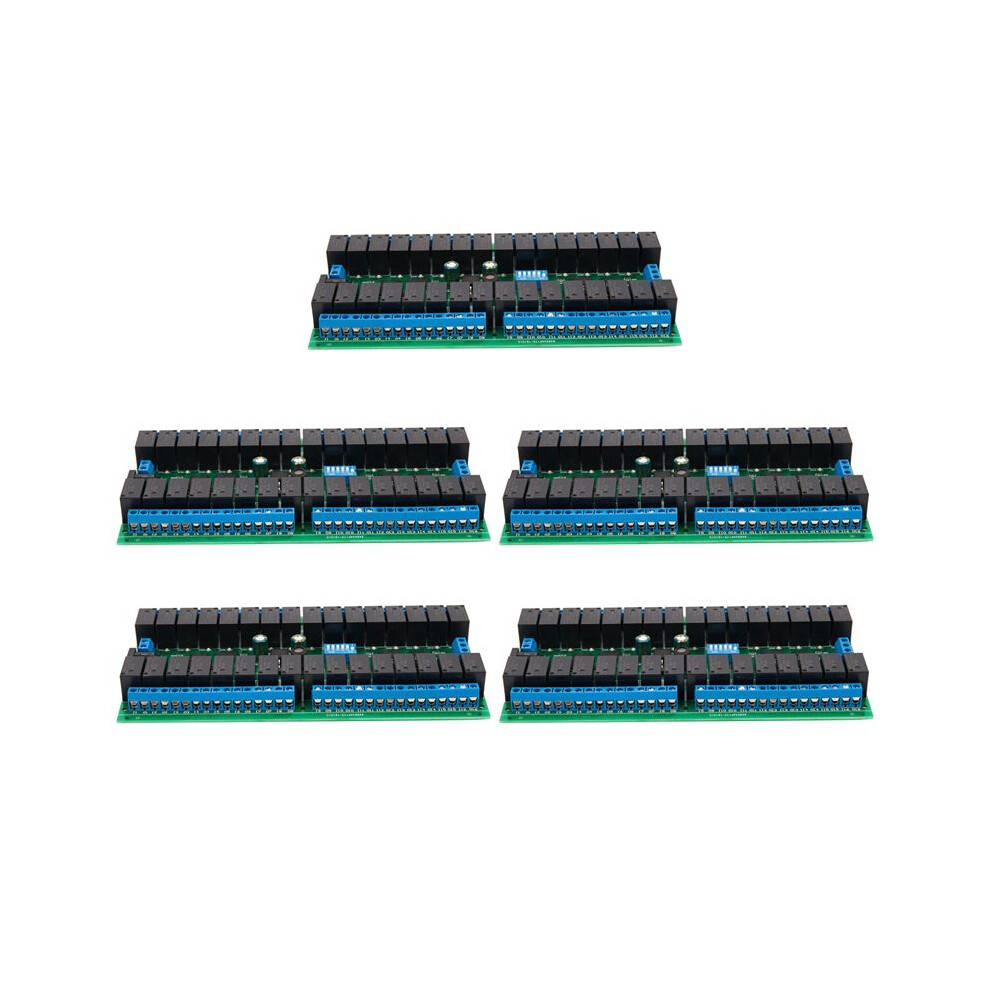 5X R421c32 Dc12v 32 Channels Modbus Rtu Rs485 Bus Relay Module Uart Serial Port Board 6031357794902