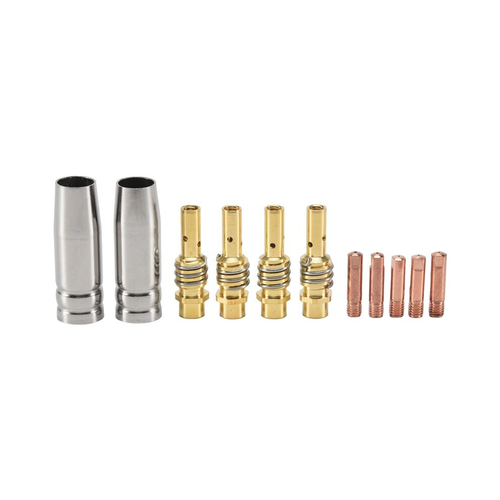 11 Pcs Mb15ak Mig Consumable Accessory Welding Torch Of Conical Nozzle Gas Nozzle Holder(0.6Mm 0.8Mm 1.0Mm ) 6032562138116