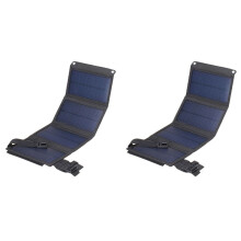 2X Foldable Solar Panel Solar Cell with USB Output Solar Charger for Camping Cell Phone Tablet Devices Power Bank B