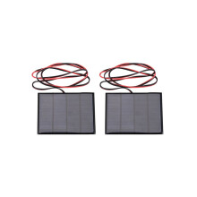 2X 1.5W 12V Solar Panel Small Cell Module Charger with 1M Wire