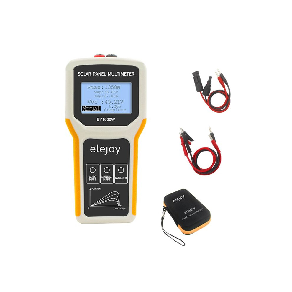 Elejoy 1600W Photovoltaic Panel Multimeter Solar Panel Mppt Tester Open Circuit Voltage Test Power Point Multimeter 6033970301239