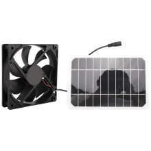 Solar Panel Fan Set 5V 6W Solar Cell DIY Plate Kit Outdoor for Summer Greenhouse Dog Pet Home Ventilation Equipment