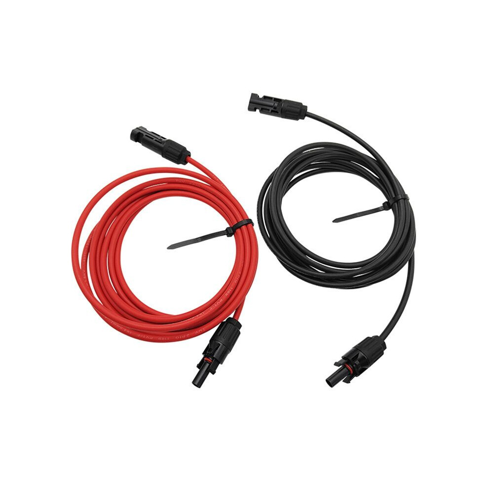 1 Pair Red Black Double Ends Solar Extension Cable With Connector 6Mmâ² Connector Solar Panel Cable Photovoltaic Wire 6031357766008