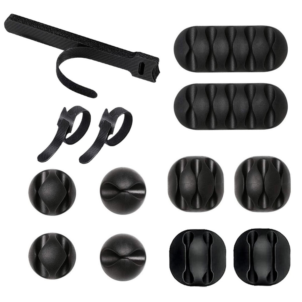 Cable Clips Holders Cable Tidy Clips Management Cord Holder Wire Usb Organizer 671891577799