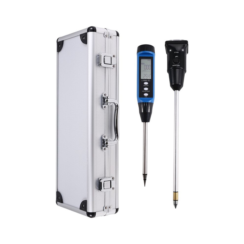 Soil Nutrient Meter Quick-Acting Nitrogen Analyzer Fertility Tester Gardening Agriculture Led Soil Tester Ly606+Ly601 4711631974450