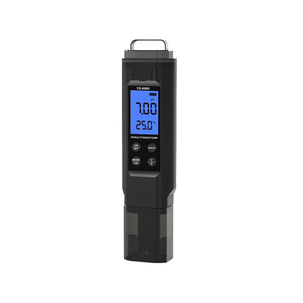 5 In 1 Digital Water Quality Tester Pen Salinity/Ph/Temp/Ec/Tds Meter For Drinking Water/Aquariums/Hydroponics/Pools 6033646917108