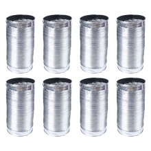 8X 3 Meter Length 4 Inch Fresh Air System Flexible Aluminum Exhaust Duct Pipe Air Ventilation Pipe Hose for Bathroom